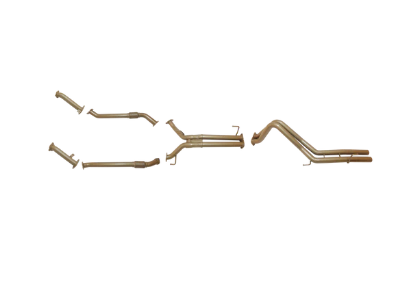 Toyota LandCruiser 200 Series VDJ200 4.5L V8 Twin Turbo Diesel (1VD-FTV) 2008 – Sept 2015 (Non-DPF) – Twin 2.5" Turbo Back Straight Pipe Exhaust System
