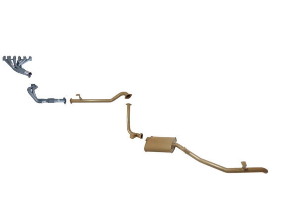 Toyota Landcruiser Troopy 75 Series 6 Cyl 4.2L Non Turbo - Single 2 1/2 System with Headers Kit