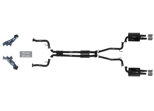 Holden VE 6 Cylinder Up To 2012 with Headers SV6 Duel Outlet