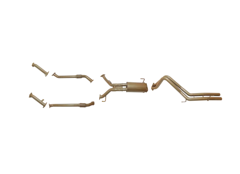 Toyota LandCruiser 200 Series VDJ200 4.5L V8 Twin Turbo Diesel (1VD-FTV) 2008 – Sept 2015 (Non-DPF) – Twin 2.5" Turbo Back Exhaust System with Centre Muffler Assembly