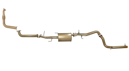 Mitsubishi Pajero NW (4M41T) 3.2L Turbo Diesel June 2012 to Nov 2016 - 3 Inch Turbo Back Exhaust System with Centre Muffler