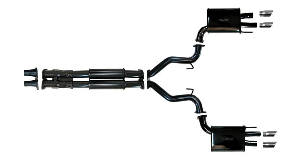Ford Mustang (6th Generation) 2018 to 2023 5.0L V8 Coyote 3” Inch Cat Back System to Suit both LH And RH Drive Quad Tip Rear