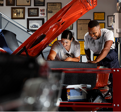 Veloce Automotive mechanic at work