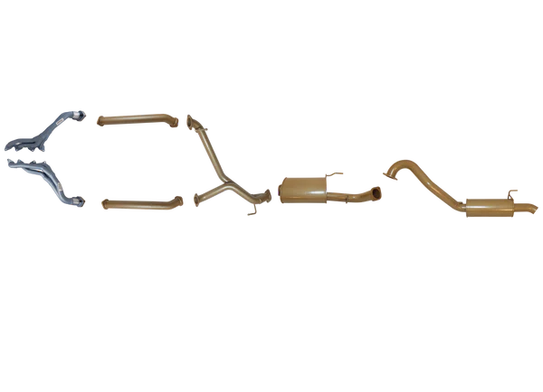 Toyota Landcruiser 100 Series V8 4.7L Petrol 1998/2008 - Single 3" with CAT Delete Pipes and Headers Kit.