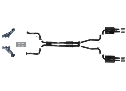 Holden VE Ute 6 Cylinder Up To 2012 with Headers SV6 Duel Outlet