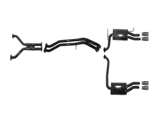 Ford Falcon GT FG and FG-X XR8 5.0L Supercharged Coyote Cat Back System - No Centre Muffler - with Duel Rear Muffler and Quad Tip Outlet