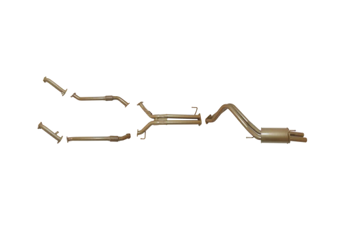Toyota LandCruiser 200 Series VDJ200 4.5L V8 Twin Turbo Diesel (1VD-FTV) 2008 – Sept 2015 (Non-DPF) – Twin 2.5" Turbo Back Exhaust System with Rear Resonator Assembly