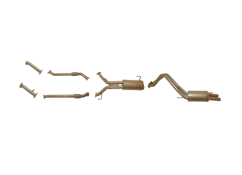 Toyota LandCruiser 200 Series VDJ200 4.5L V8 Twin Turbo Diesel (1VD-FTV) 2008 – Sept 2015 (Non-DPF) – Twin 2.5" Turbo Back Exhaust System with Centre Muffler & Rear Resonator