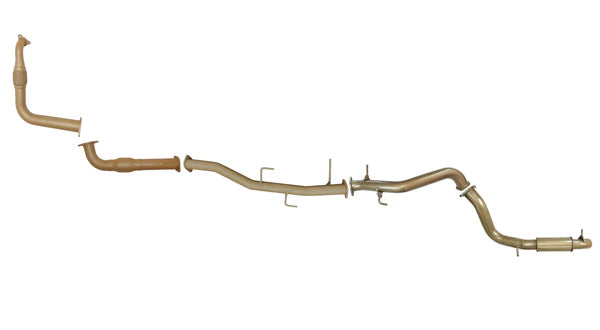 Mitsubishi Pajero NW (4M41T) 3.2L Turbo Diesel June 2012 to Nov 2016 - 3 Inch Turbo Back Exhaust System with Cat and Centre Resonator and Rear Resonator