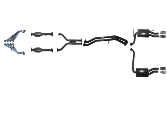Ford Falcon GT BF 5.4L Boss Tri-Y Headers And Full System - No Centre Muffler - Duel Outlet