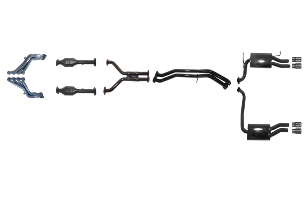 Ford Falcon GT BF 5.4L Boss Tuned Headers And Full System - No Centre Muffler - Duel Outlet