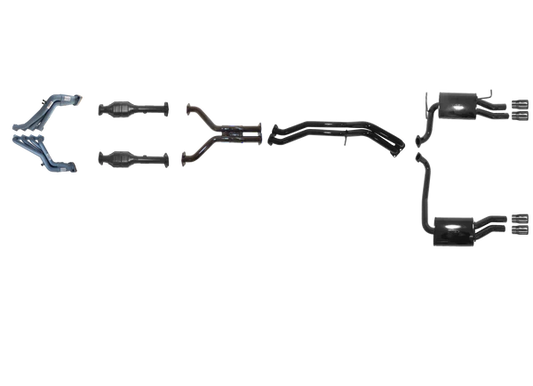 Ford Falcon GT BF 5.4L Boss Tuned Headers And Full System - No Centre Muffler - Duel Outlet
