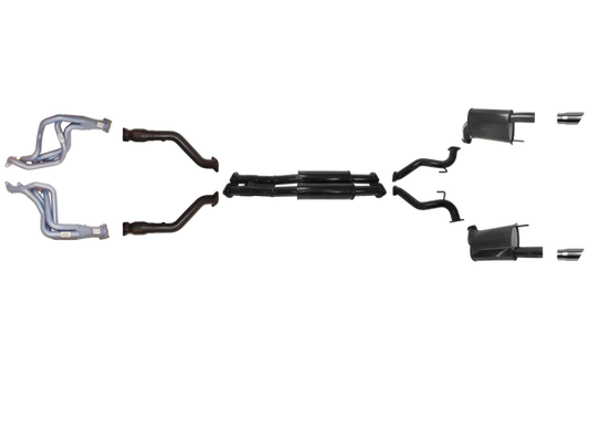 Ford Mustang Coupe 2015 to 2017 5.0L Headers, Cats And Twin 2 1/2 Inch System to Suit RH Drive Only