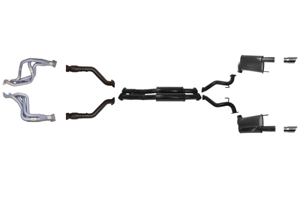 Ford Mustang Convertible 2015 to 2017 5.0L Headers, Cats And Twin 2 1/2 Inch System To Suit RH Drive Only